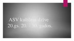 Prezentācija 'ASV kultūras dzīve 20.gadsimta 20.-30.gados​', 1.