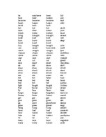 Konspekts 'Irregular Verbs', 1.