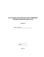 Referāts 'Nevalstisko organizāciju loma sabiedrības drošības problēmu risināšanā', 1.