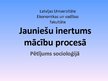 Prezentācija 'Jauniešu inertums mācību procesā', 1.