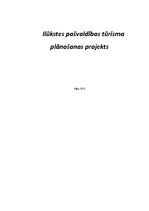 Referāts 'Ilūkstes pašvaldības tūrisma plānošanas projekts', 1.