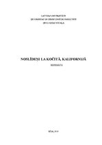 Referāts 'Noslīdeņi La Končitā, Kalifornijā', 1.