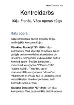 Konspekts '10.klases darbs, konspekts par vācu, franču un itāļu operām 17.-19.gadsimtā', 1.