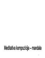 Referāts 'Meditatīva kompozīcija - mandala', 1.