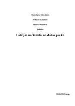 Referāts 'Latvijas nacionālie un dabas parki', 1.