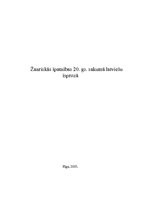 Referāts 'Žanriskās īpatnības 20.gs. sākuma latviešuīsprozā', 1.