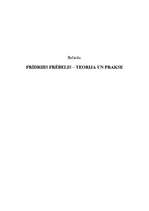 Referāts 'F.Frēbels - teorija un prakse', 1.