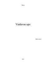 Referāts 'Vaidavas upe', 1.