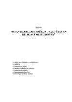 Referāts 'Bizantijas impērija - kultūras un reliģijas mijiedarbība', 1.