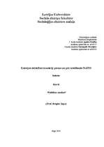 Referāts 'Latvijas attīstības scenāriji pirms un pēc iestāšanās NATO', 1.