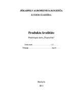 Referāts 'Produkta kvalitāte', 1.