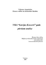 Referāts 'VSIA "Latvijas Koncerti" gada pārskata analīze', 1.