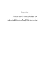 Referāts 'Komersanta, komercdarbības un saimnieciskās darbības jēdziena nozīme', 1.