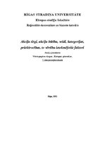 Konspekts 'Akciju tirgi, akciju būtība, veidi, kategorijas, priekšrocības, to vērtību ietek', 1.