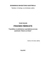 Prakses atskaite 'Tirgvedības un pārdošanas organizēšanas process uzņēmumā "Dizains un Druka"', 1.