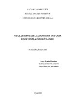 Eseja 'Vieglās rūpniecības atainojums 1954. gada kinožurnālā Padomju Latvija', 1.