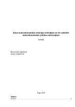 Referāts 'Ķīnas makroekonomiskās situācijas izvērtējums un tās realizētās makroekonomiskās', 1.