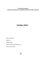 Referāts 'Aprūpes plāns', 1.