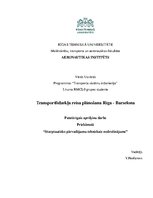 Paraugs 'Transportlīdzekļa reisa plānošana Rīga - Barselona', 1.