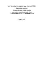 Konspekts 'A/s "Latvijas Hipotēku un Zemes banka" rentabilitātes rādītāji', 1.