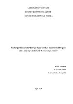 Referāts 'Analīze par kinožurnāla “Latvijas skaņu hronika” izlaidumiem 1937.gadā', 1.