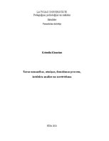 Eseja 'Savas uzmanības, atmiņas, domāšanas procesu, intelekta analīze un novērtēšana', 1.