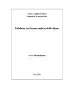 Konspekts 'Lieldienu pasākuma norises piedāvājums', 1.