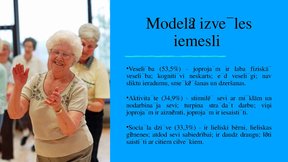 Prezentācija 'Veiksmīgas novecošanas modeli', 23.