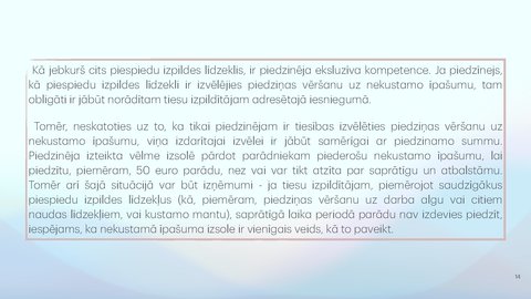 Prezentācija 'Piedziņas vēršana uz darba samaksu, tai pielīdzinātajiem maksājumiem un citām na', 14.