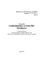 Konspekts 'Sabiedrisko attiecību teorijas', 6.