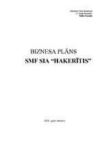 Biznesa plāns 'SIA “Hakerītis”', 1.