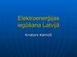 Prezentācija 'Elektroenerģijas ieguve Latvijā', 1.