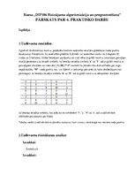 Paraugs 'Risinājumu algoritmizācija un programmēšana. Divdimensiju masīvi', 1.