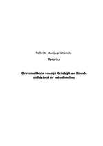 Referāts 'Oratormāksla Senajā Grieķijā un Romā, salīdzinot ar mūsdienām', 1.