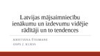 Prezentācija 'Latvijas mājsaimniecību ienākumu un izdevumu vidējie rādītāji un to tendences', 1.