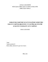 Diplomdarbs 'Romantisko partneru kā auto pasažieru komentāri par auto vadītāja braukšanu, to ', 1.