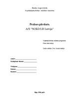 Prakses atskaite 'Bankas un personāla vadība, mārketinga politika Nord LB bankā', 1.