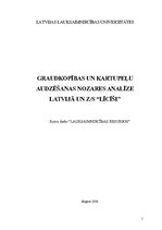 Referāts 'Graudkopības un kartupeļu audzēšanas nozares analīze Latvijā un ZS "Līcīši"', 1.