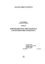 Referāts 'Dzīvokļu tiesības. Privatizācija', 1.