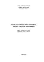 Diplomdarbs 'Valodas pilnveidošanas nozīme sākumskolas skolēniem ar psihiskās attīstības aizt', 1.