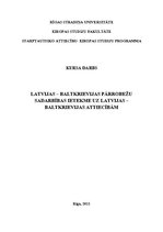 Referāts 'Latvijas - Baltkrievijas pārrobežu sadarbības ietekme uz Latvijas - Baltkrievija', 1.