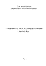 Referāts 'Vērtspapīru tirgus un tā attīstības perspektīvas', 1.