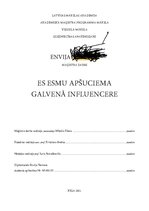 Referāts 'Es esmu Apšuciema galvenā influencere', 1.