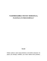 Referāts 'Uzņēmējdarbības procesu modelēšana, plānošana un prognozēšana', 1.