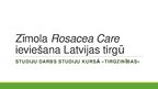 Prezentācija 'Zīmola "Rosacea Care" ieviešana Latvijas tirgū', 1.