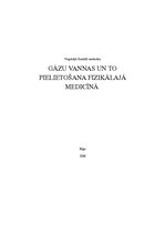 Konspekts 'Gāzu vannas un to pielietošana fizikālajā medicīnā', 1.