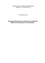 Diplomdarbs 'Pedagoģiskās pieejas agrīnā vecumposma bērnu runas prasmju attīstīšanai', 1.