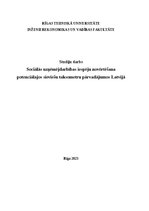 Referāts 'Sociālās uzņēmējdarbības iespēju novērtēšana potenciālajos sieviešu taksometru p', 1.