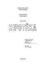 Referāts 'Hipotēka', 1.