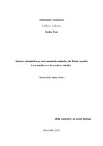 Referāts 'Latvijas saimniecība un lauksaimniecības tehnika pēc Pirmā pasaules kara - tehni', 1.